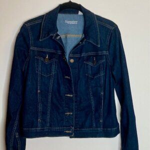 Levi Strauss Signature Dark Denim Jacket Size Medium
